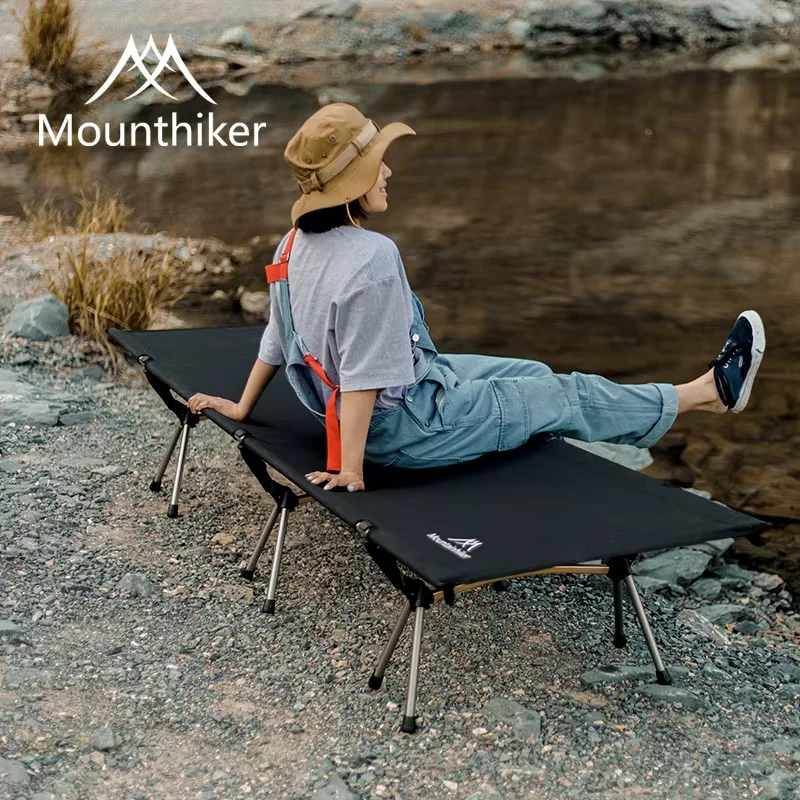 Mounthiker-cuna ultraligera para acampar, cama portátil de viaje para acampar, tumbona para senderismo para una sola persona al aire libre, cama para dormir, cama plegable