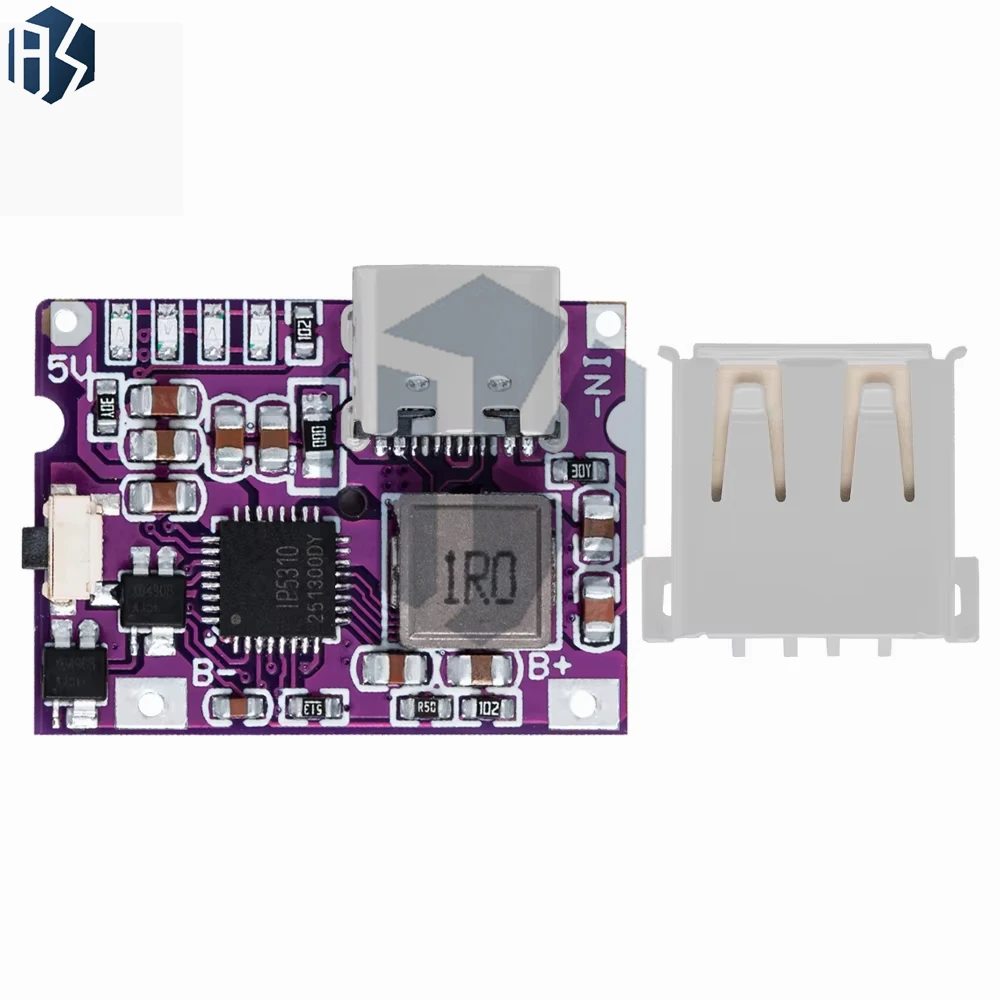 Module d'alimentation élévateur USB type-c 5V 2A 3,1a, panneau de Protection de charge de batterie au Lithium, affichage LED USB pour chargeur de bricolage