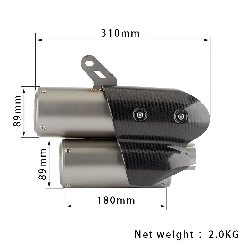 Carbon Fiber Cover Motorcycle Escape Exhaust Muffler Fit for Triumph Speed Triple 1200 RS / RR 2021 2022 2023‑2024