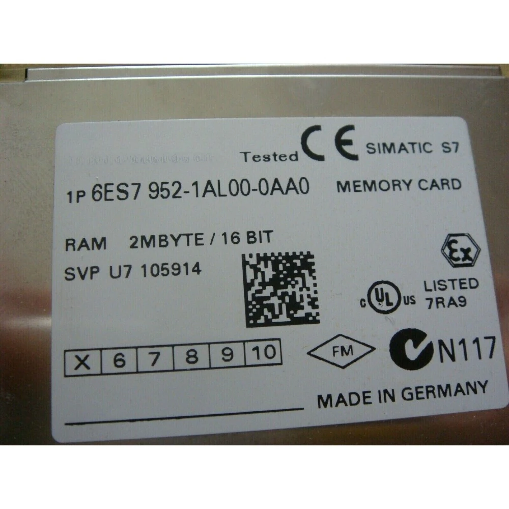 New 6ES7 952-1AL00-0AA0 6ES7952-1AL00-0AA0 SIMATIC S7 RAM Memory Card