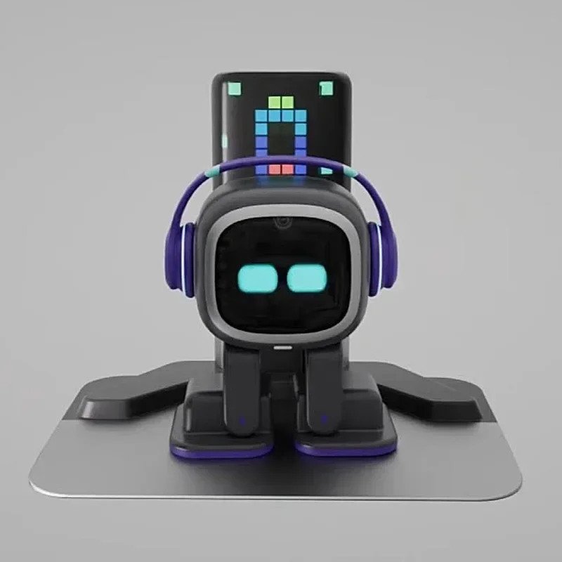 Emo Intelligent Robot Pet Toy Emo Sound Player Ai Puzzle Electronic Action Desktop Decoration Electronic Pet Children\'s Toy Gift