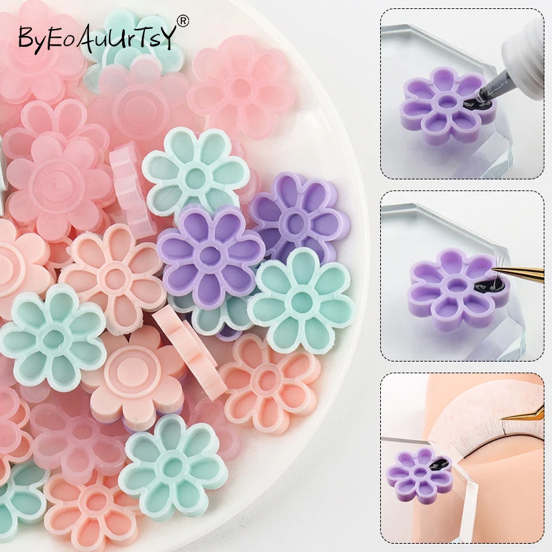 

100pcs Disposable Eyelash Extension Glue Cup Nail Art Tattoo Pigment Holder Container False Lash Lifting Supplies Makeup Tools