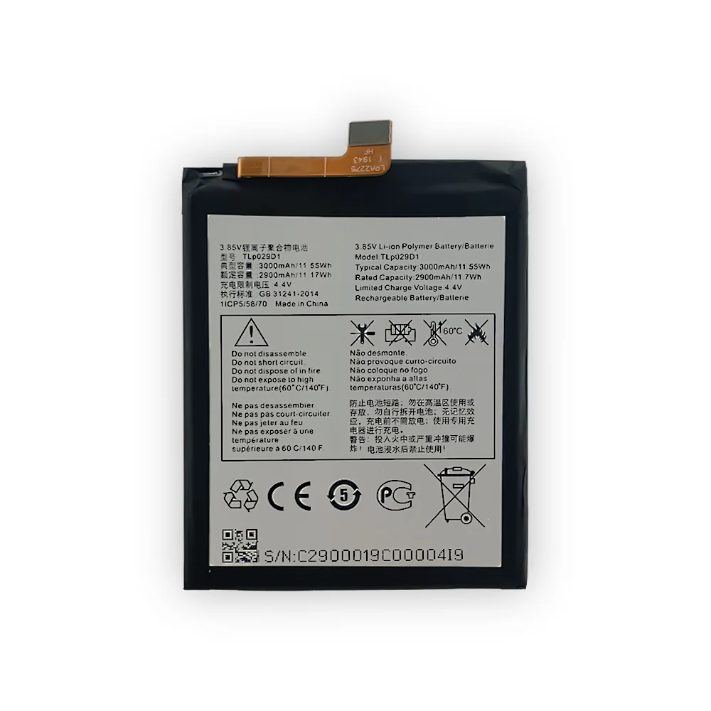 TLp029D1 New TLp029D7 Phone Battery For Alcatel 3 3X 3L 5 TCL V760 Y660 OT-5052D 5086 5058 5058A 5052Y 5058J 5058T Batteries