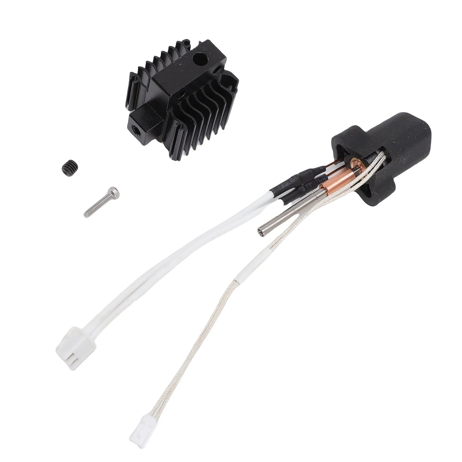 

3D Printer Hotend Kit Fit for Ender-3 V3 Plus Ceramic Extruder Hot End Replacement High Flowrate Speed with Aluminum Radiator