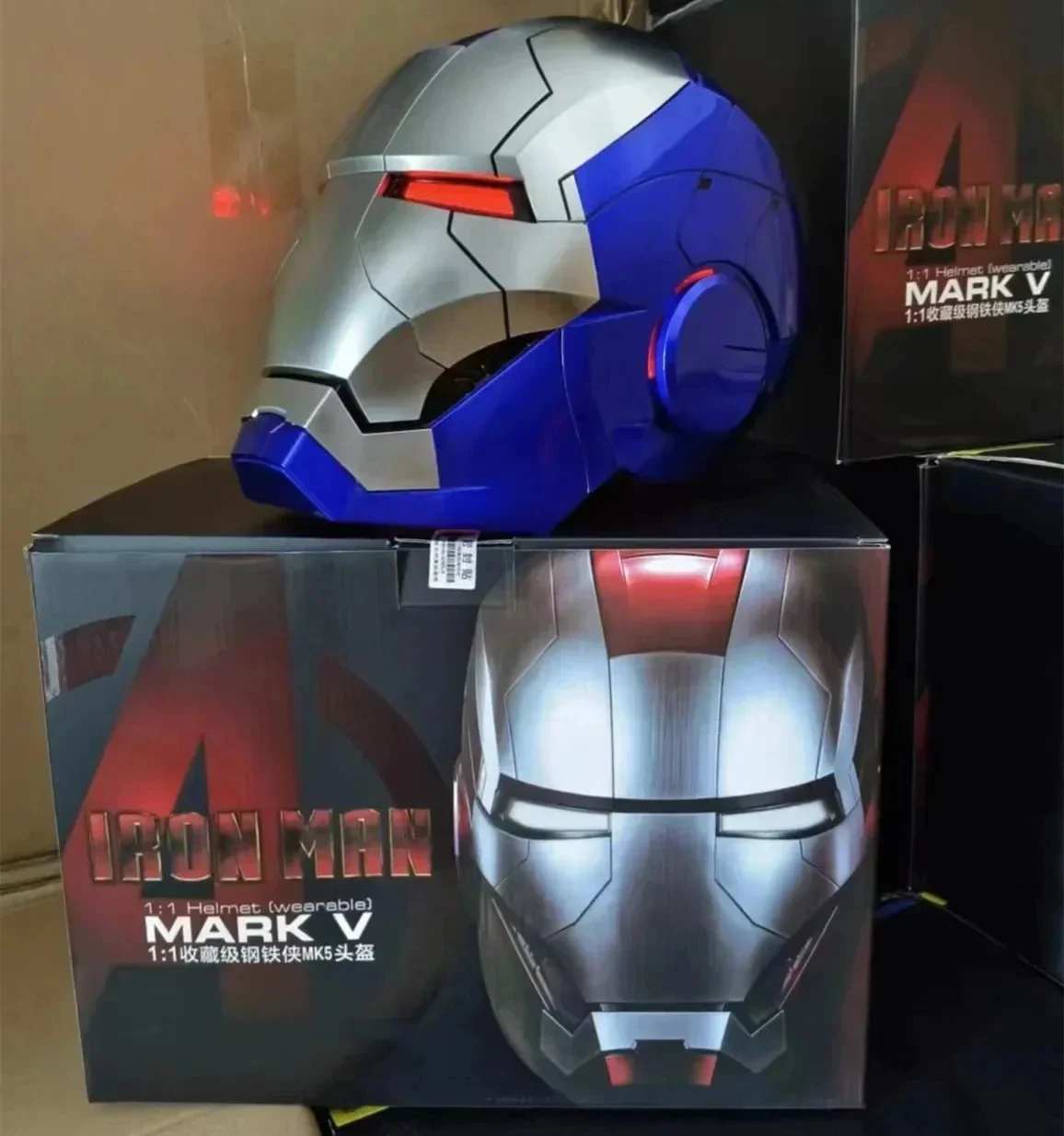 マーベル アイアンマン 1/1 Mk5 mk50 mk17 ヘルメット リモコン＆音声
