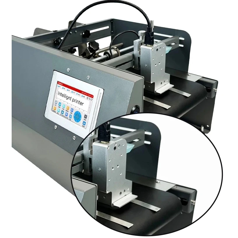 

T-W High Speed Inkjet Printer with Conveyor Code Dating Machine for Tissue Plastic Bags MFG EXP Date Batch Code Logo Printing
