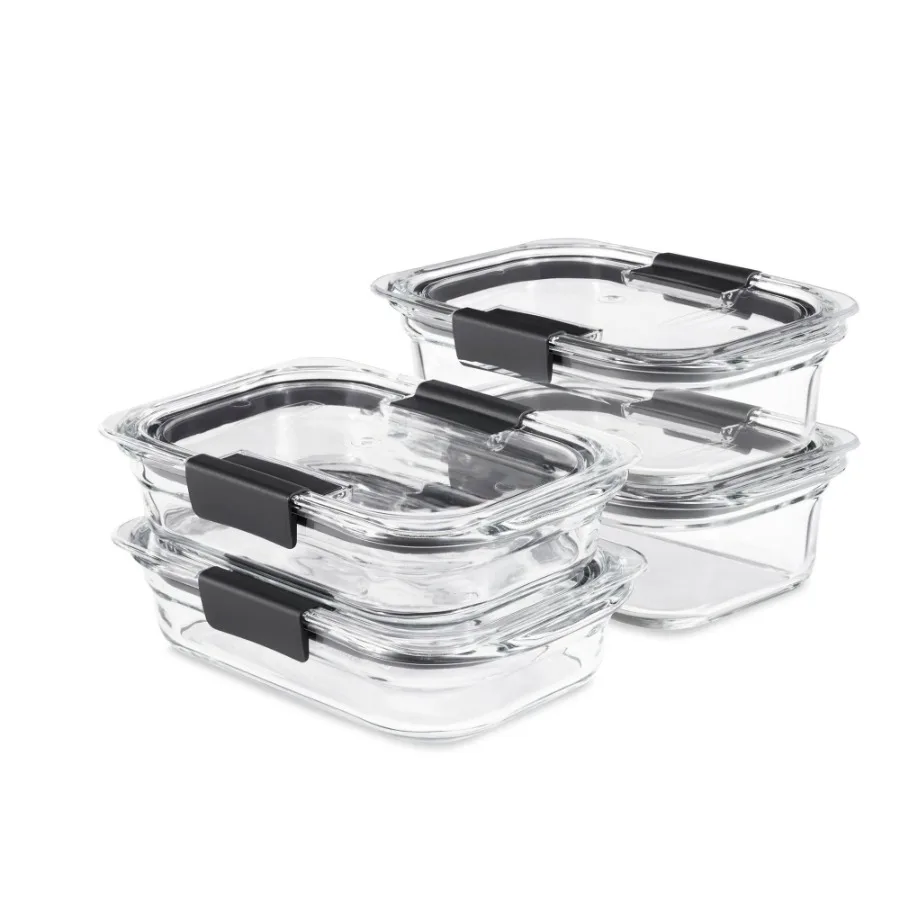 

Набор из 4 контейнеров для хранения продуктов Brilliance Glass с крышками с защелкой