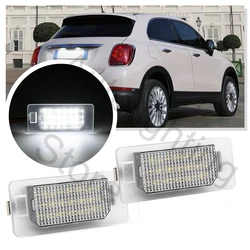2PCS For Fiat 500X 2014 2015 2016 2017 2018 2019 2020 2021LED License Number Plate Light White Rear Tag Lamps Canbus  Auto Parts
