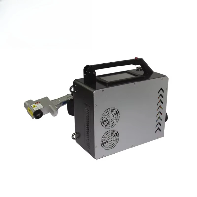 Tragbarer Laser-Rostentferner, 50 W, Laser-Reinigungsmaschine zum Entfetten von Rucksack-Rostfarben