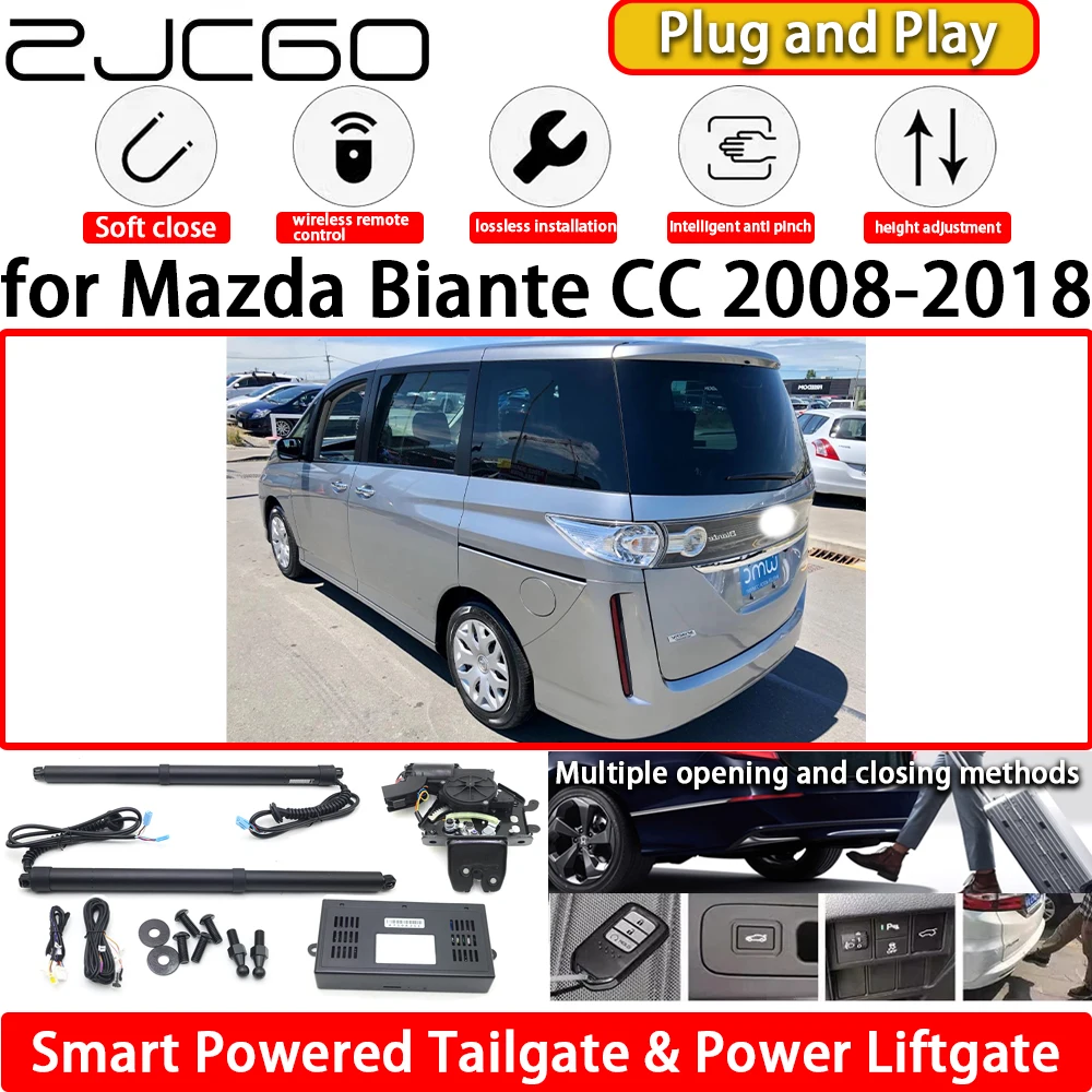 

ZJCGO for Mazda Biante CC 2008-2018 OEM Automatic Electric Powered Tailgate Power Liftgate Tail Gate Lift Kit System Plug & Play