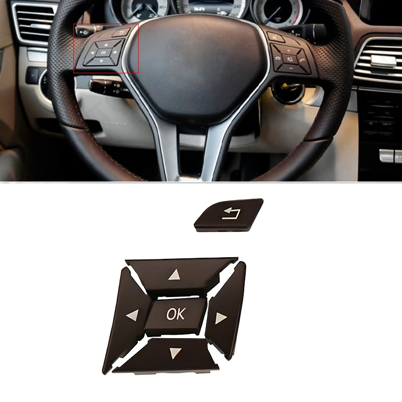 

Left Brown Steering Wheel Switch Button Fit For Mercedes Benz W204 W212 X204