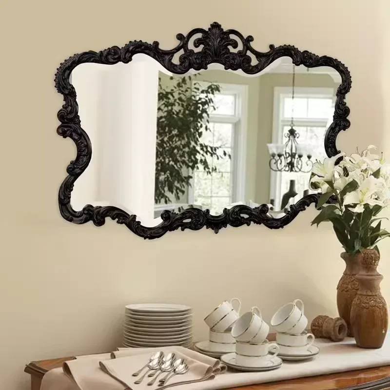 

ss1001 European carved dressing French retro makeup toilet bathroom smart entrance decoration