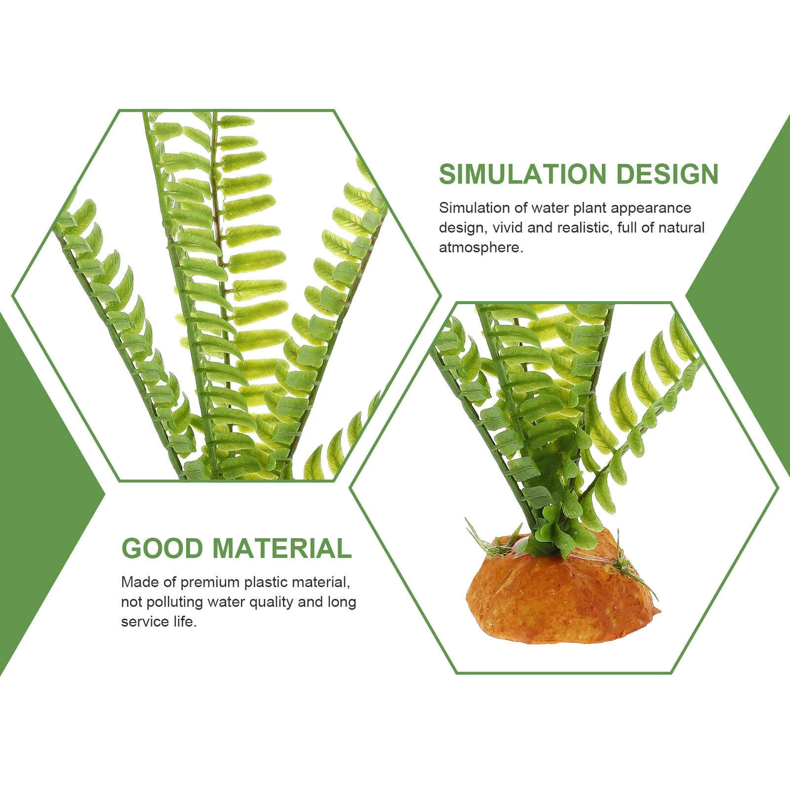 

Fake Green Grass Plant Lifelike Reptile Tank Decor Simulation Leaf For Terrarium Aquarium Reptile Habitats Accessories