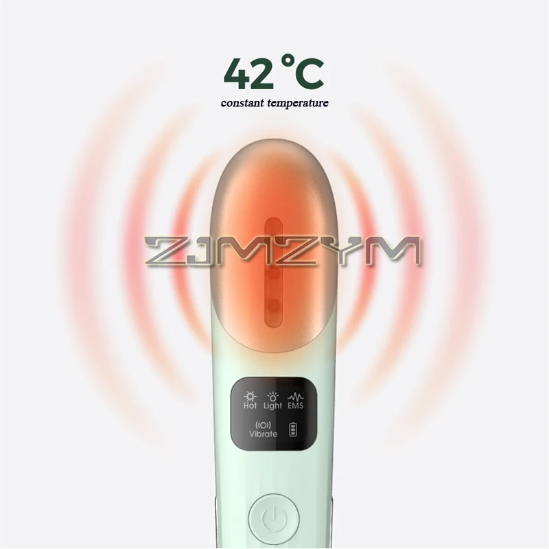 EMS أداة تجميل العين بالتيار الصغير ثلاثة أوضاع درجة حرارة ثابتة مدلك العناية بالعين بالضغط الساخن