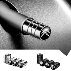 4PCS Metal Car Badges Wheel Tire Valve Caps Covers Auto Accessories For Citroen C1 C2 C3 Grand C4 Picasso C4L VTS C-ELYSEE DS