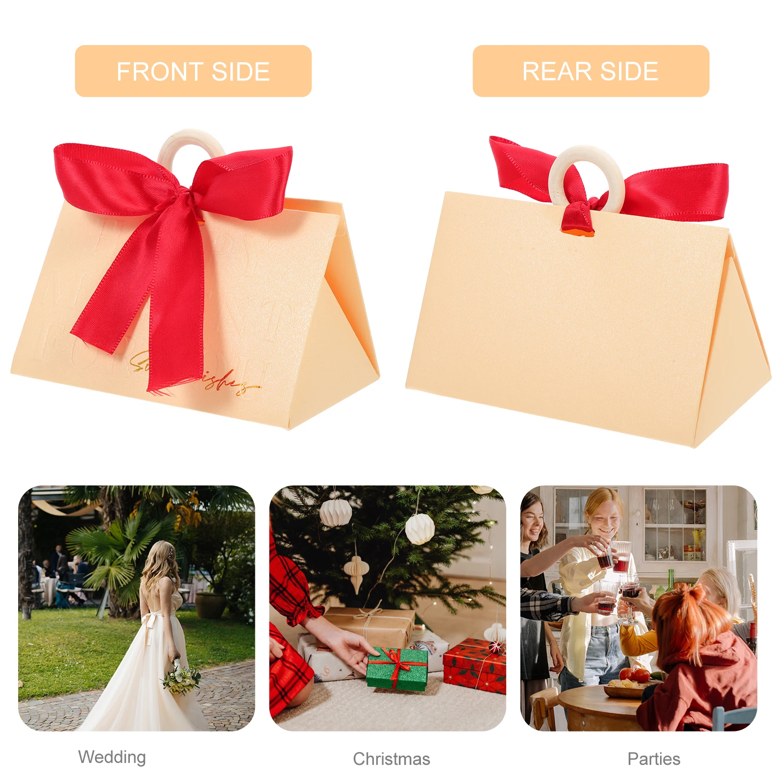 

10 set Party Favors Candy Portable Gift Packaging Wedding Birthday Valentine'S Day Small Treat Boxes For Cookies Sweets Favours