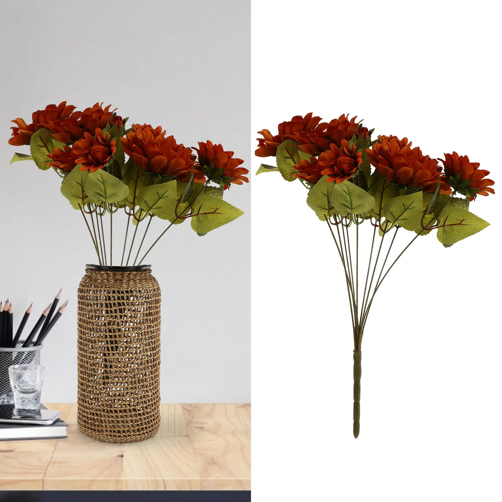 

Simulated Sunflower Decorative Bouquet Home Artificial The Flowers Decorations Plastic Simulation Ornament Floral Shop