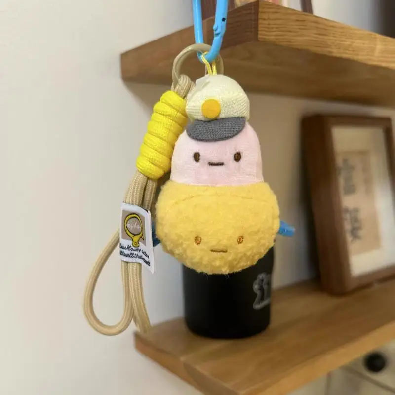 Japanese Anime Sumikko Gurashi Plush Doll Keychain New Japanese Cartoon Anime Airplane Doll Backpack Zipper Decoration Toy Gift