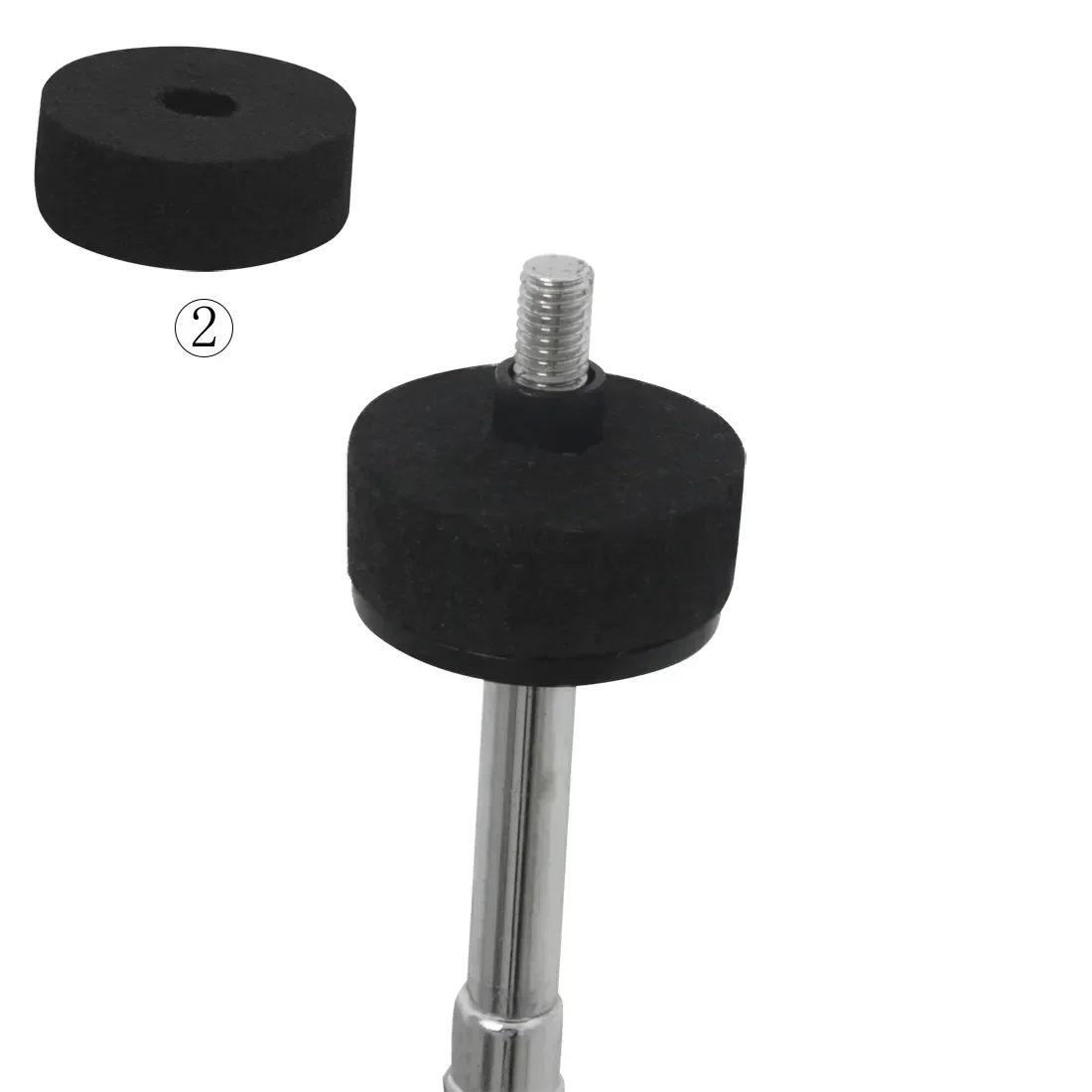 Slade Becken stehen Ärmel Filz Pad 18-teiliges Set mit Unter leg scheibe Basis Flügel muttern Ersatz für Trommel Hi-Hat Becken Ständer Zubehör – Detail 4