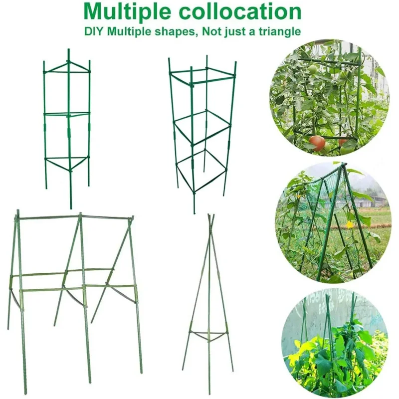 

Assembleable Plant Support Grid Tomato Cage Rose Climbing Trellis51Inch Vegetable Fixing Rack Flower Gardening Bracket