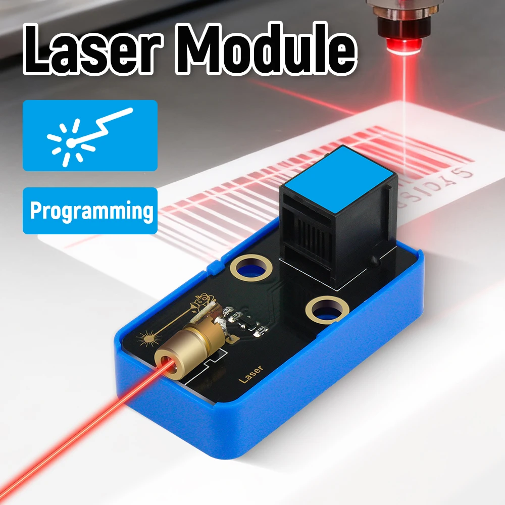3/5 PCS Kidsbits STEM Laser Sensor Module RJ11 6P6C Port for Arduino, Microbit,Raspberry Pi  Compatible with Lego Blocks