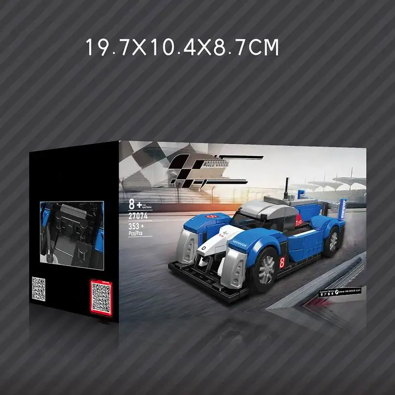 27074 Supercar Model 310PCS City Mini Famous Car Series Building Blocks Sets Assembled Small Particl Bricks Toys Gift