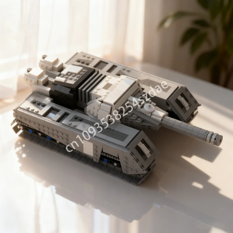 

786 шт. MOC MZ 8 мобильная пульсовая пушка, модель танка, строительные игрушки, блоки, архитектура, Рождественский подарок, сборка, сделай сам, креативный кирпич для детей