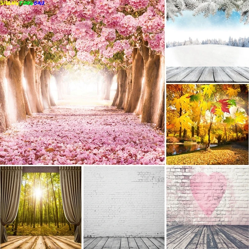 

Vinyl Custom Photography Backdrops Props Flower Board Landscape Children's Birthday Photo Studio Background ZHDT-25