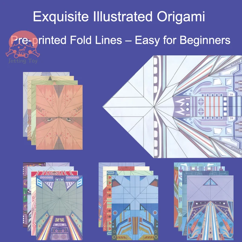 

Children's Beginner Origami Encyclopedia 3D Colorful Paper Airplane Folding Creative Classic DIY Toy For Kids