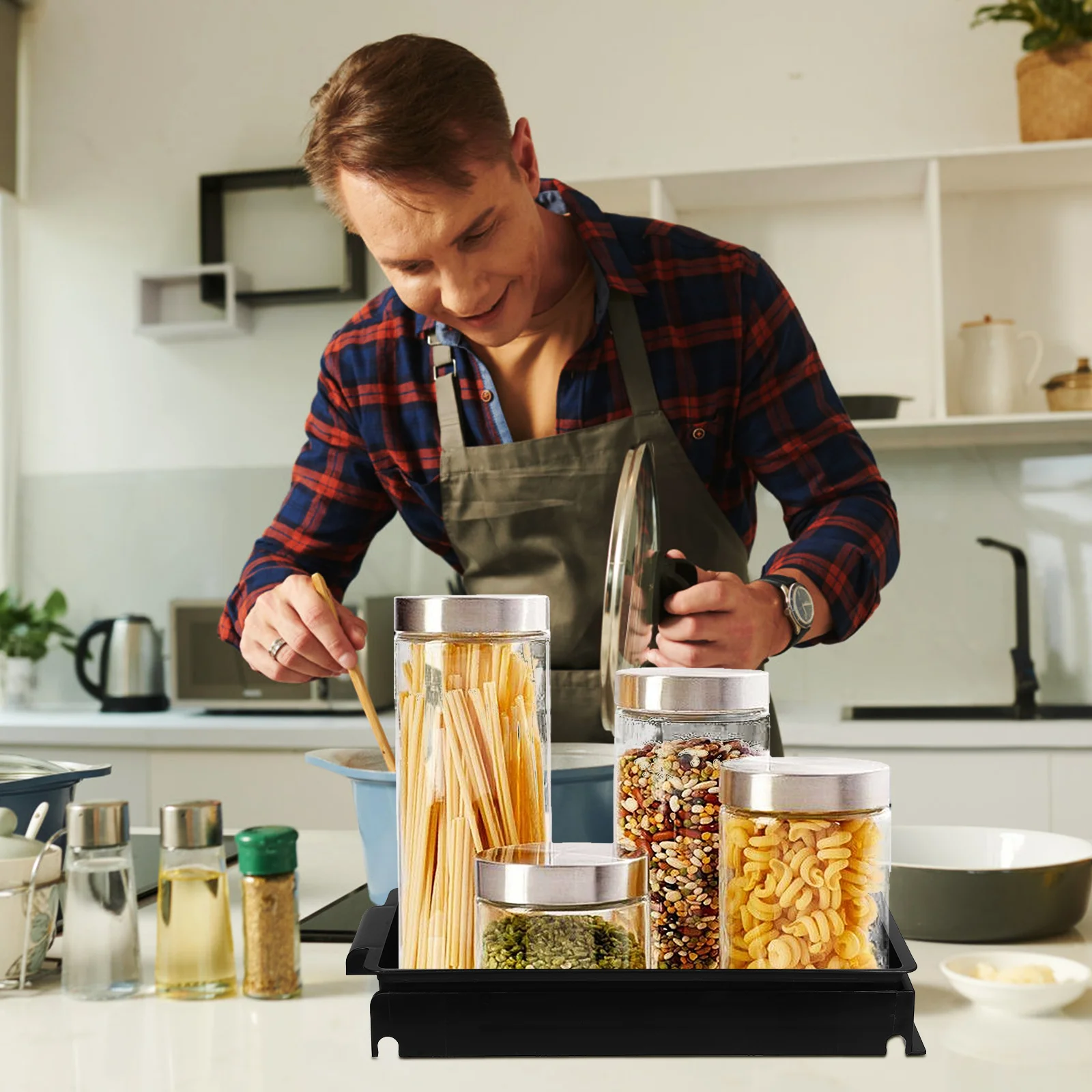 

Pull Out Spice Rack Organizer Cabinet Heavy Duty Kitchen Storage Rack for Seasoning Bottles Spice Organizer for Cabinets