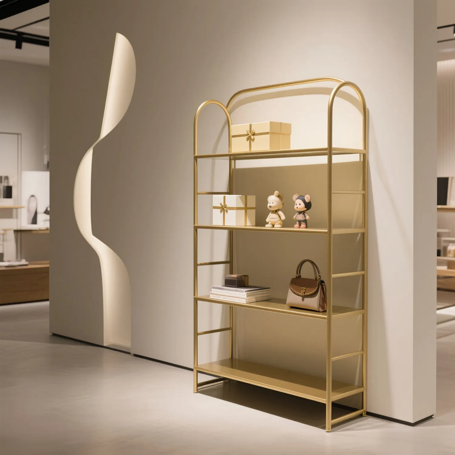 Floor-to-ceiling display racks, bookshelves, storage shelves, commercial showrooms, product shelves, simple multi-layer storage