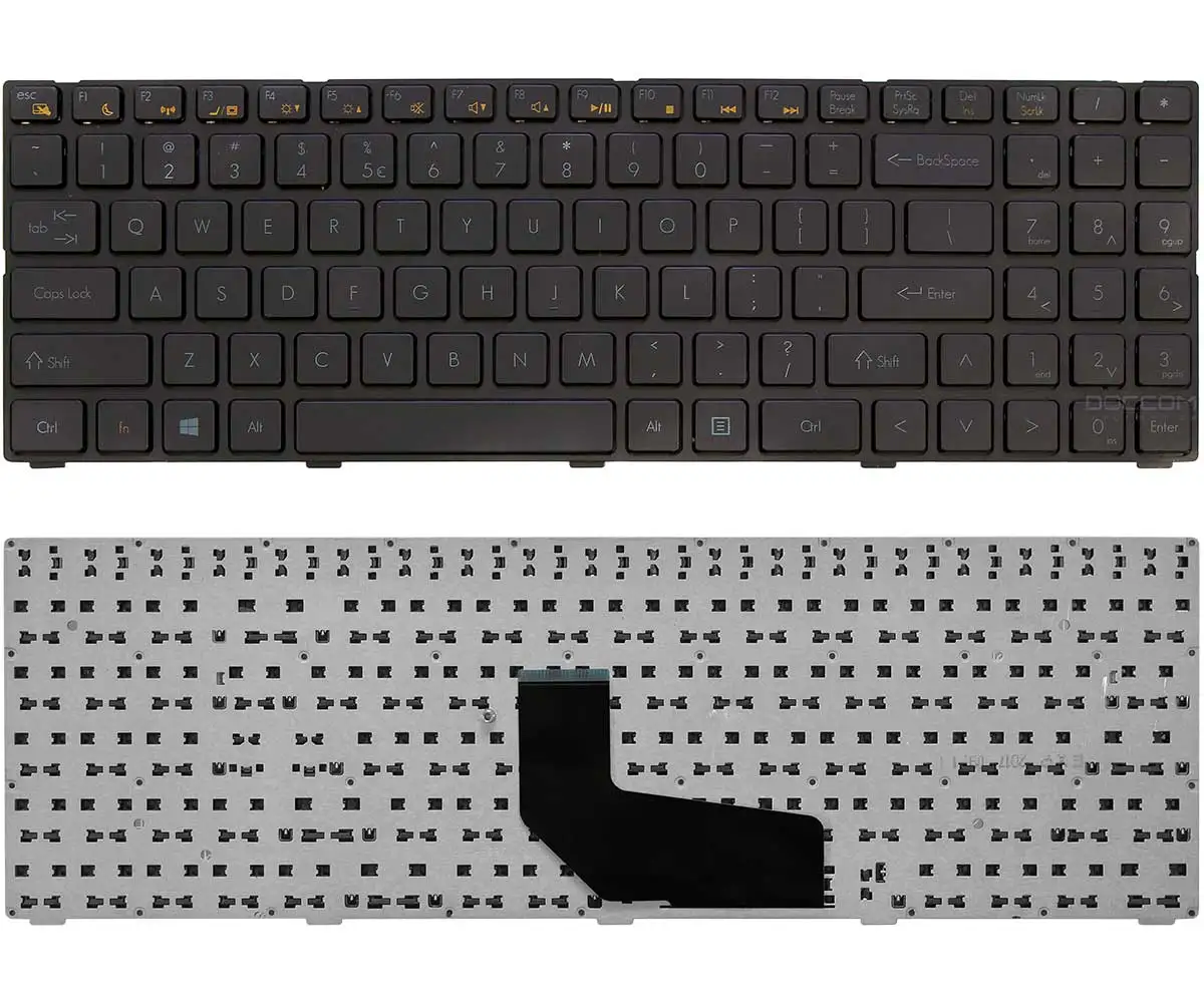 Compatible Keyboard Notebook Avell B154 Max / Plus Us Aetwc601010 AETWCU00010 MP-09R63US-920W US Layout