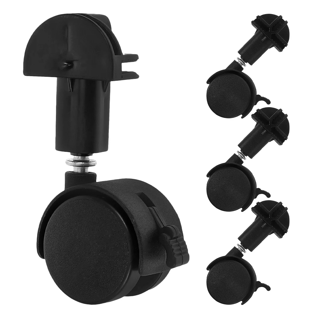 

4pcs Baby Stroller Wheels Durable Safe Replacement Caster Iron Plastic Bearings Quiet Design Wide Compatibility