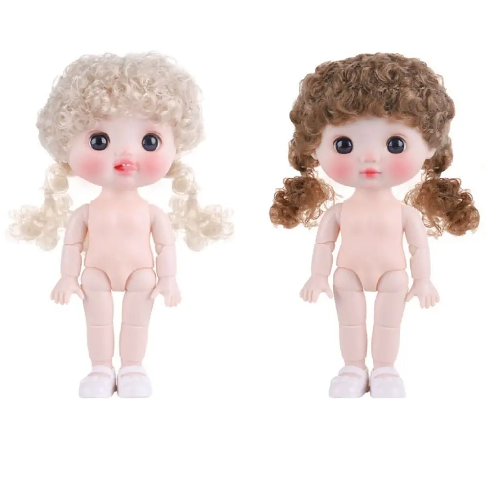 

BJD Beautiful 1/6 BJD Movable Joint Doll Body Toys Kawaii Nude 21 Ball Jointed Doll Moveable DIY Big Head Doll with Hair Gift