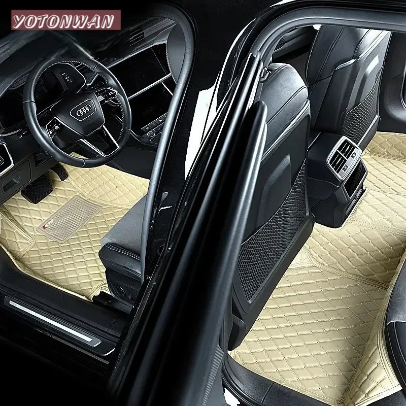 

YOTONWAN Custom Leather Car Mat ForSkoda All Models Fabia Octavia Rapid Superb Kodiaq Yeti All Weather Protection CarAccessories