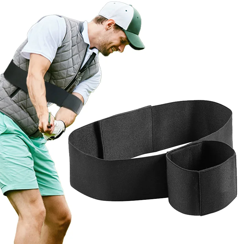 Golf Swing Trainer & Adjustable Connection Corrector Arm Band with Strong Restraining Power