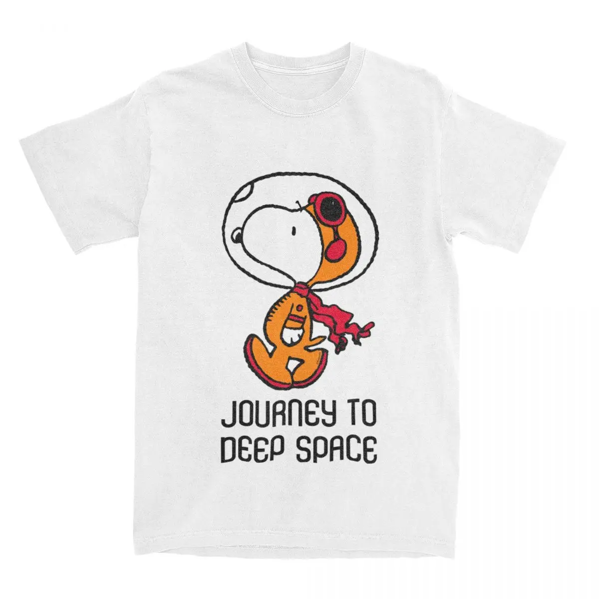 Space Snoopy Astronaut for Men Women T Shirts Peanuts Comic Accessories Novelty Tees T-Shirt 100% Cotton Plus Size Clothes