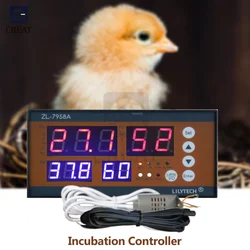 ZL-7958A Incubator Multi-function Incubation Controller AC100-240V Intelligent Temperature And Humidity Incubator Controller