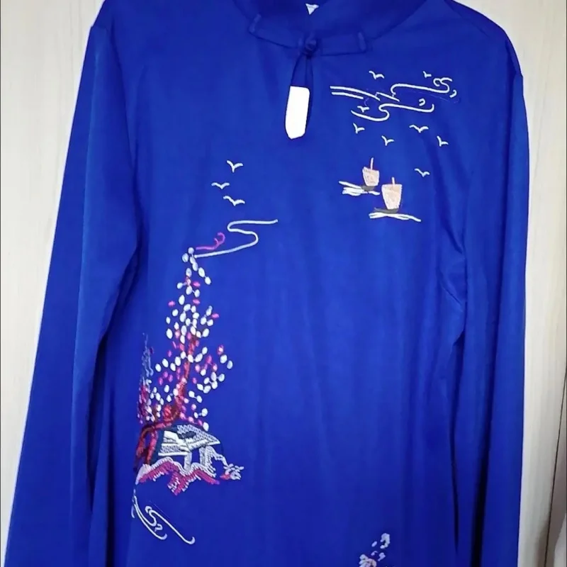 فستان نسائي تقليدي من فيتنام Aodai فستان سهرة شرقي مطرز على الطراز العرقي