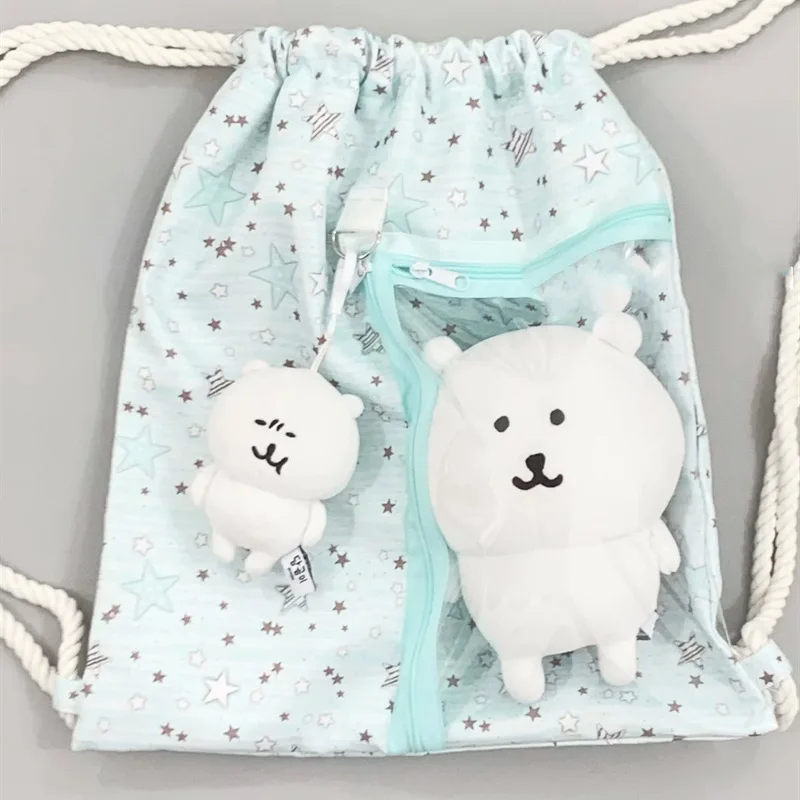 

Большая женская пригородная сумка Capaci Star Dstring Preston со стразами, школьная сумка Youth Faion, лето 2025