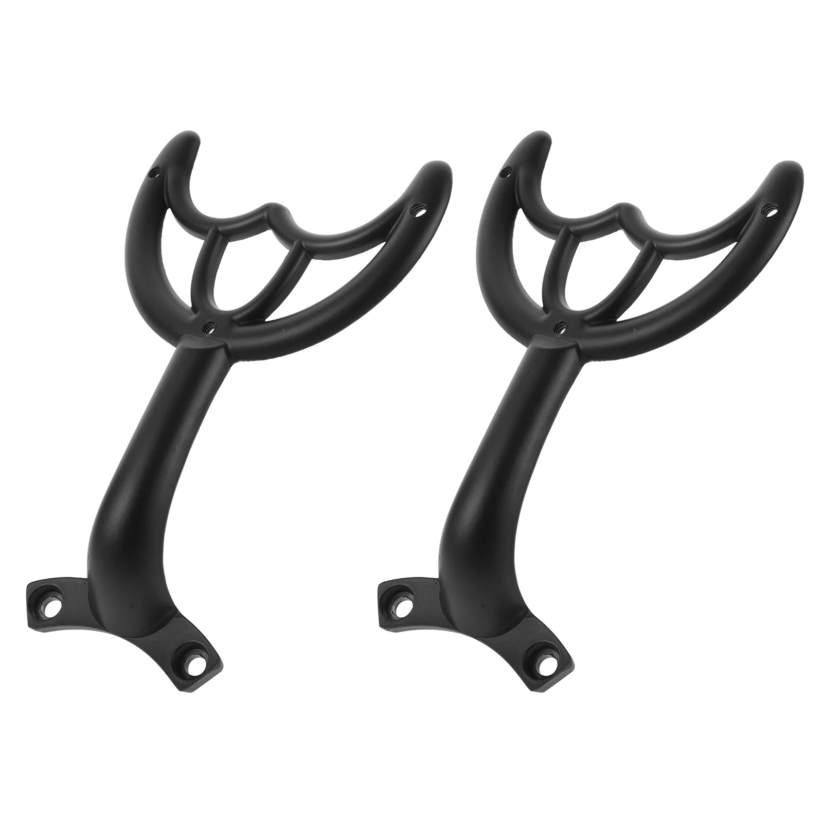 

2 Pcs Brace Ceiling Fans Accessories Blade Arms For Installation Shell Shape Sturdy Supplies Support Black Brackets