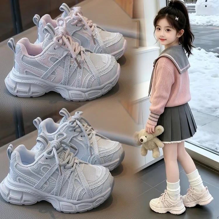 Children Mesh Sneakers Kids Boys Girls Lightweight Casual Sports Running Shoes New Arrival Soft Sole Autumn Breathable Tennis