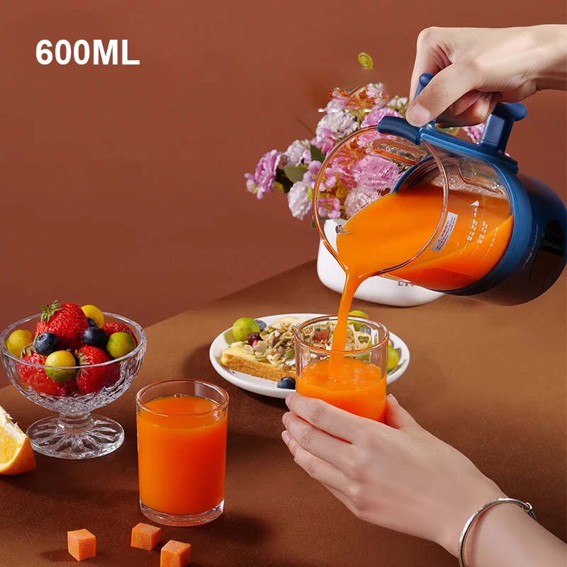 600ml 두유 기계 전기 Juicer 자동 난방 무료 필터링 두유 기계 220v 휴대용 블렌더