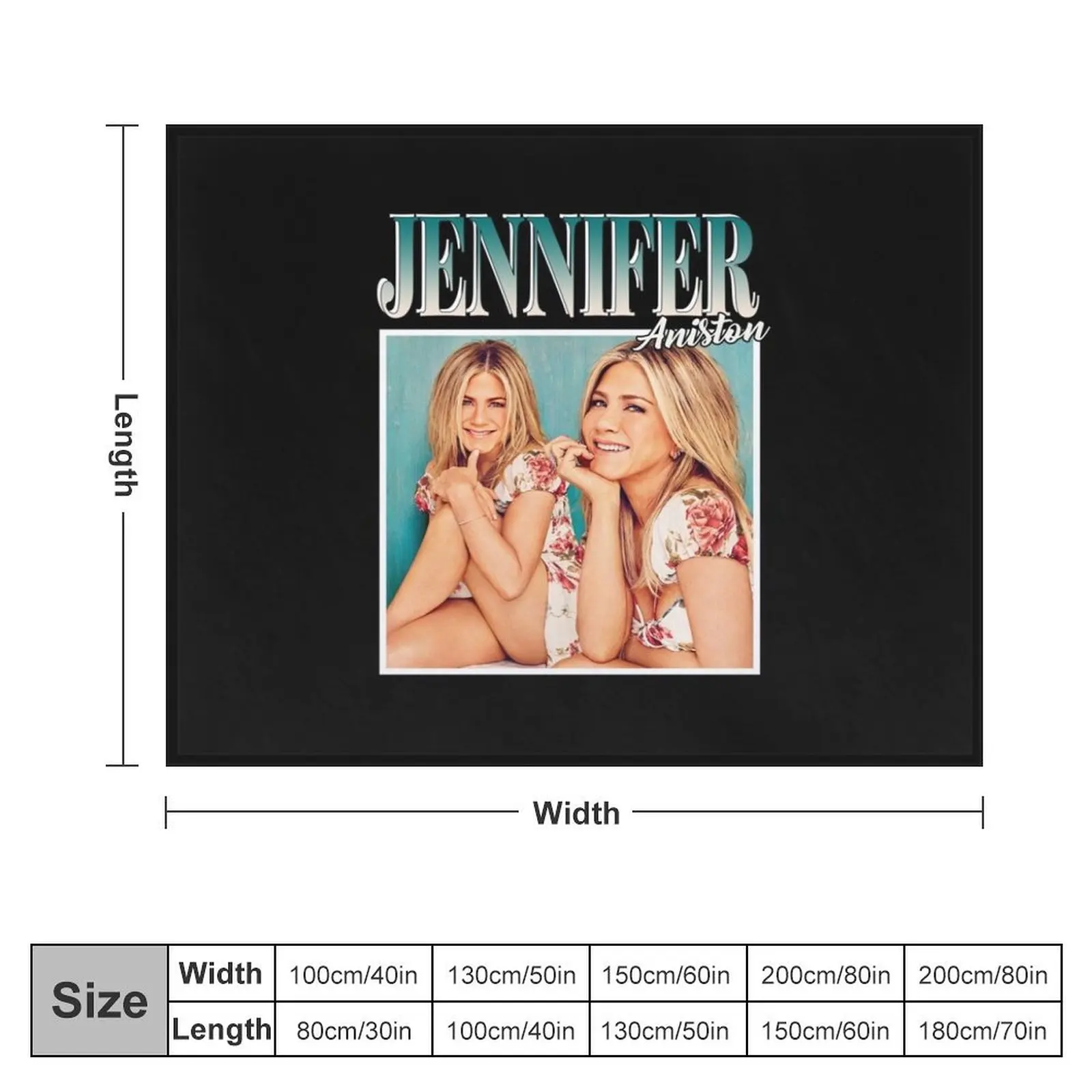 Jennifer Aniston 90's Vintage Throw Blanket Decorative Sofa for winter blankets ands Blankets