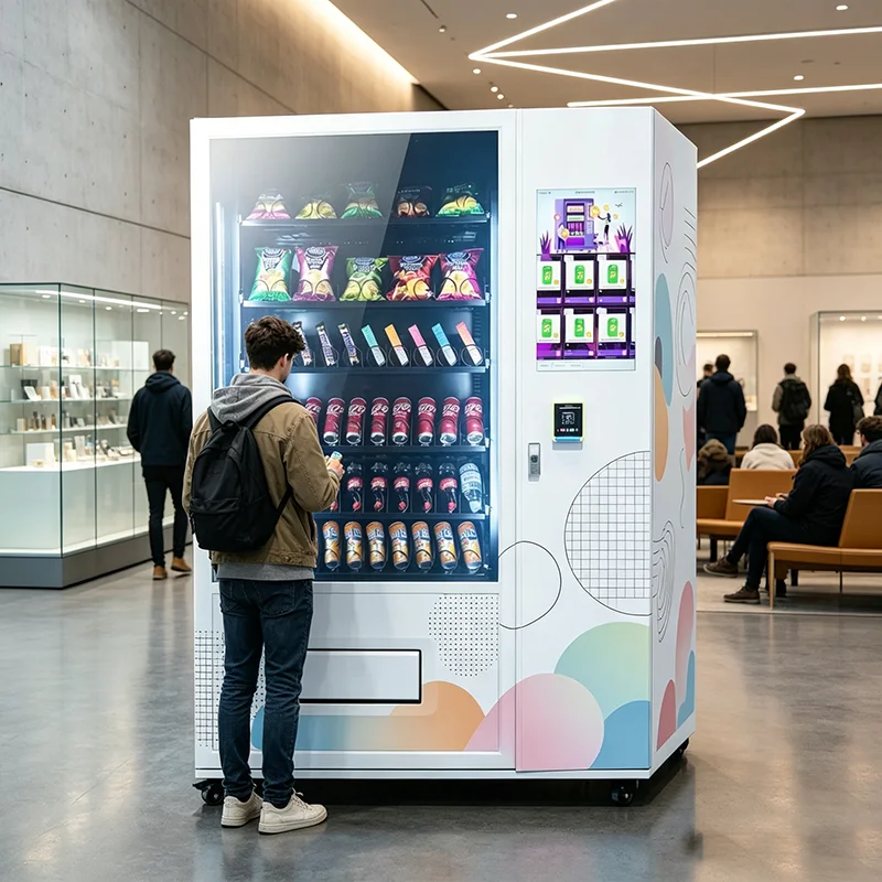Commercial Vending Machine - Slimme Cloud-gebaseerde achtergrondbesturing voor snack- en