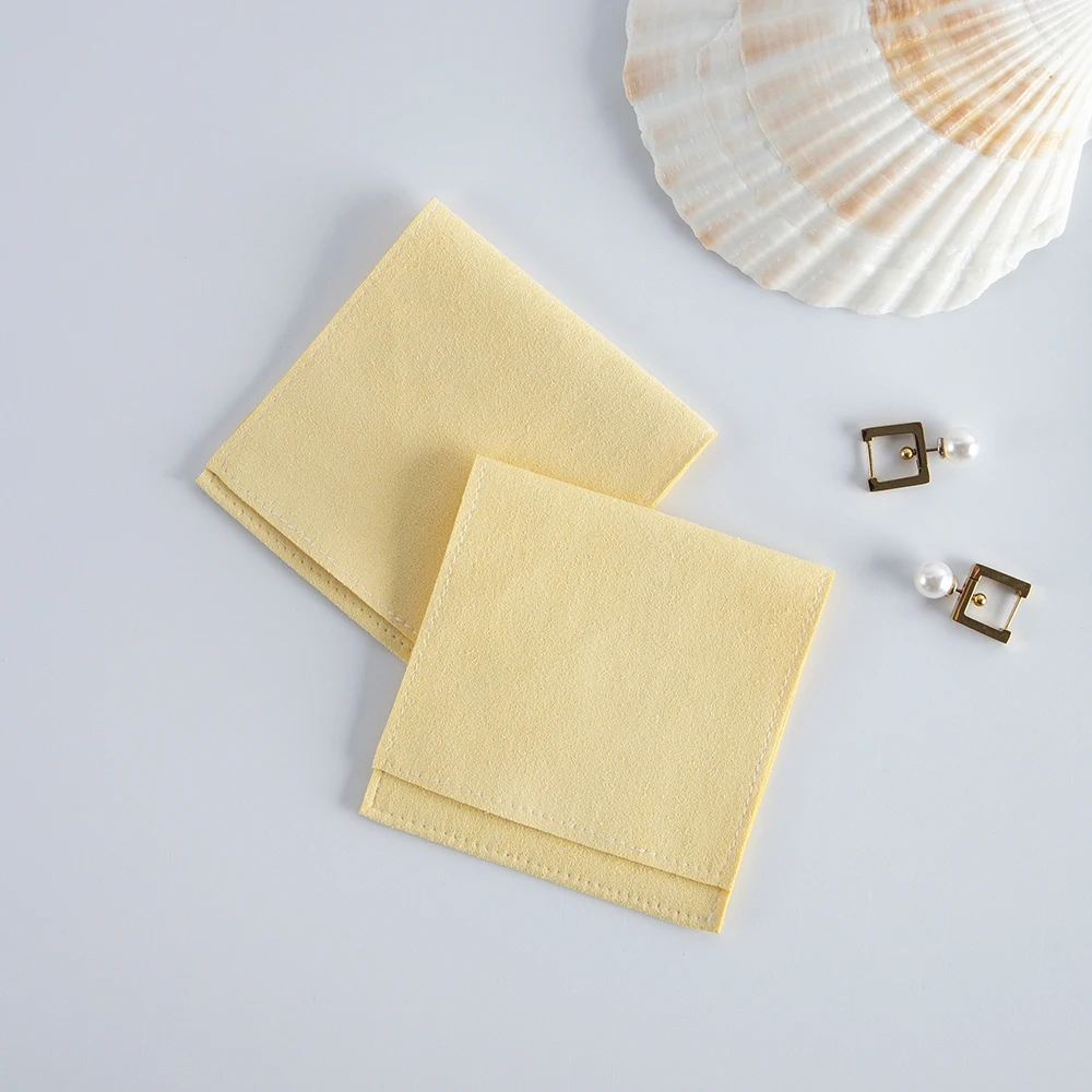 10Pcs Microfiber Jewelry Pouches Portable Envelope Storage Bags for Rings &All Kinds of Small Jewelry for Wedding &Gift Wrapping