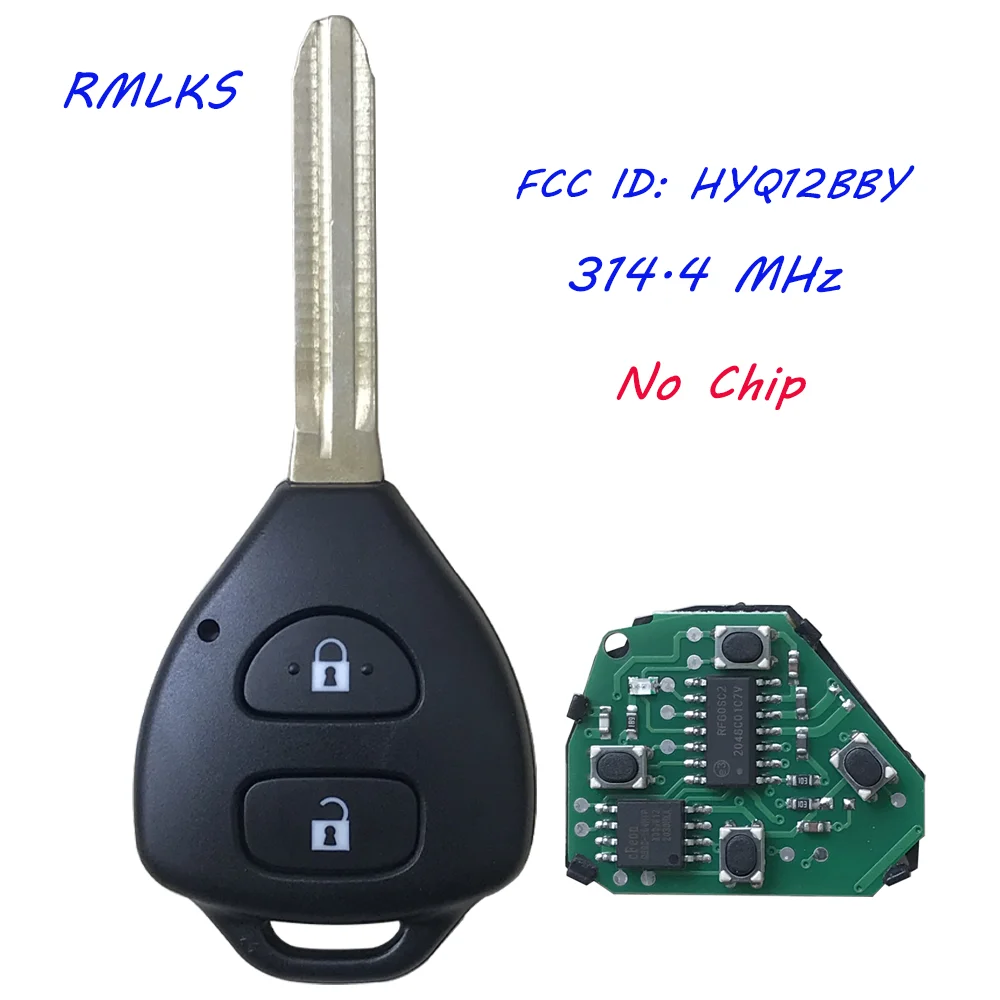 

HYQ12BBY Remote Car Key for Toyota 4Runner 2010-2019 for Toyota Camry 2006-2010 Key Fob 314Mhz G/4D67 Chip