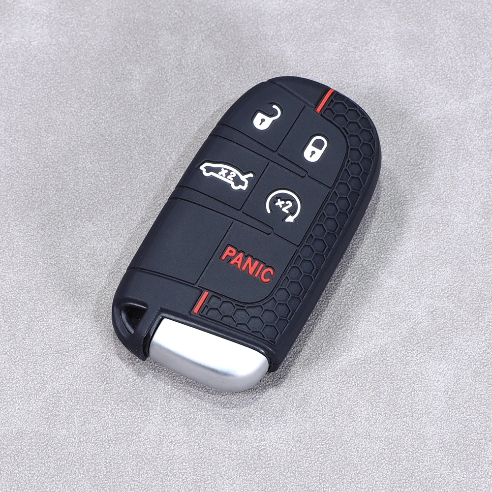 Silikon-Smartkey-Hülle Passend für Jeep Grand Cherokee WK2 2014-2021 Cherokee KL 2014-2023 Dodge Dart 2013-2016 Durango 2014-2026 – Detail 3