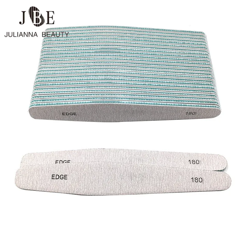50pcs Double-sided Nail Files Disposable Nail File Set Manicure Tools Portable Sandpaper Pedicure Rasp 180/180 Grit Nail Art