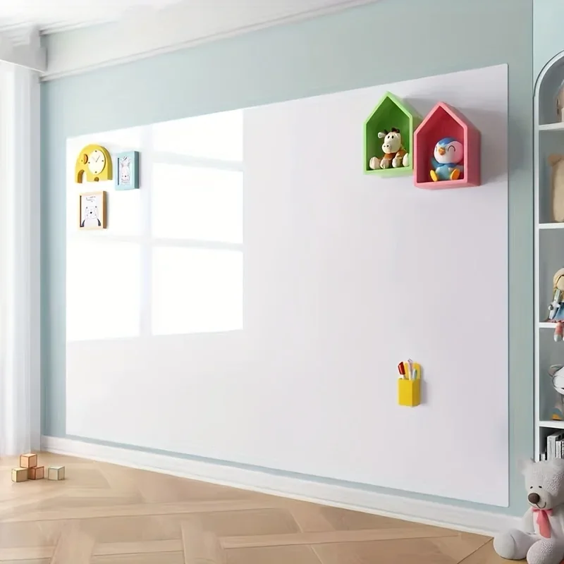 Removable Electrostatic Whiteboard Wall Stickers for Children Household No Damage to Walls Writing And Drawing Board for Kids